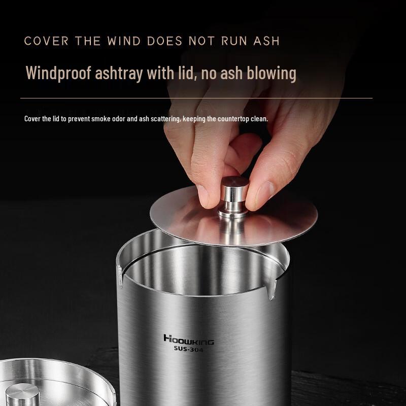 304 Stainless Steel Heavy Ashtray