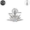 G23 Titanium Star Wing Ear Stud - Designer Style, Fashionable and Simple Piercing Jewelry