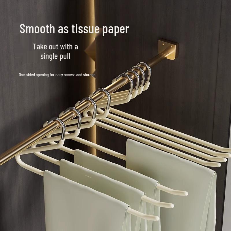 Wieszak na spodnie w kształcie gęsi, antypoślizgowy, z klipsami w kształcie Z do przechowywania w szafie