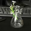 1PC Glass Vase Living Room Office Desktop Ornaments Angel House Decoration Hydroponic Flower Vase