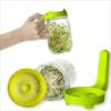 Green Sprouting Lids Plastic Mason Jar Lid Food Grade Sprout Maker  For Wide Mouth Mason Jars