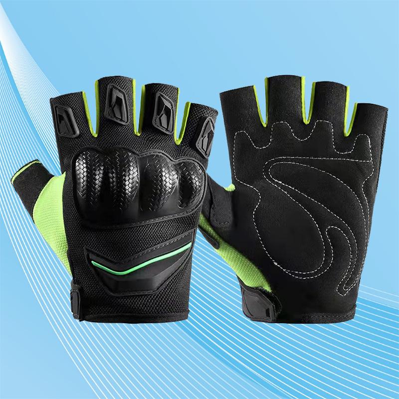 Cycling Gloves Half Finger Gloves Men and Women Summer Outdoor Sports Knight Anti Fall Racing Motorcycle Motorcycle Gloves