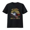 Skip A Straw Save Turtle Print T Shirt for Eco Friendly Earth Day  Vintage Washed Slightly Streetwear Soft Comfortable