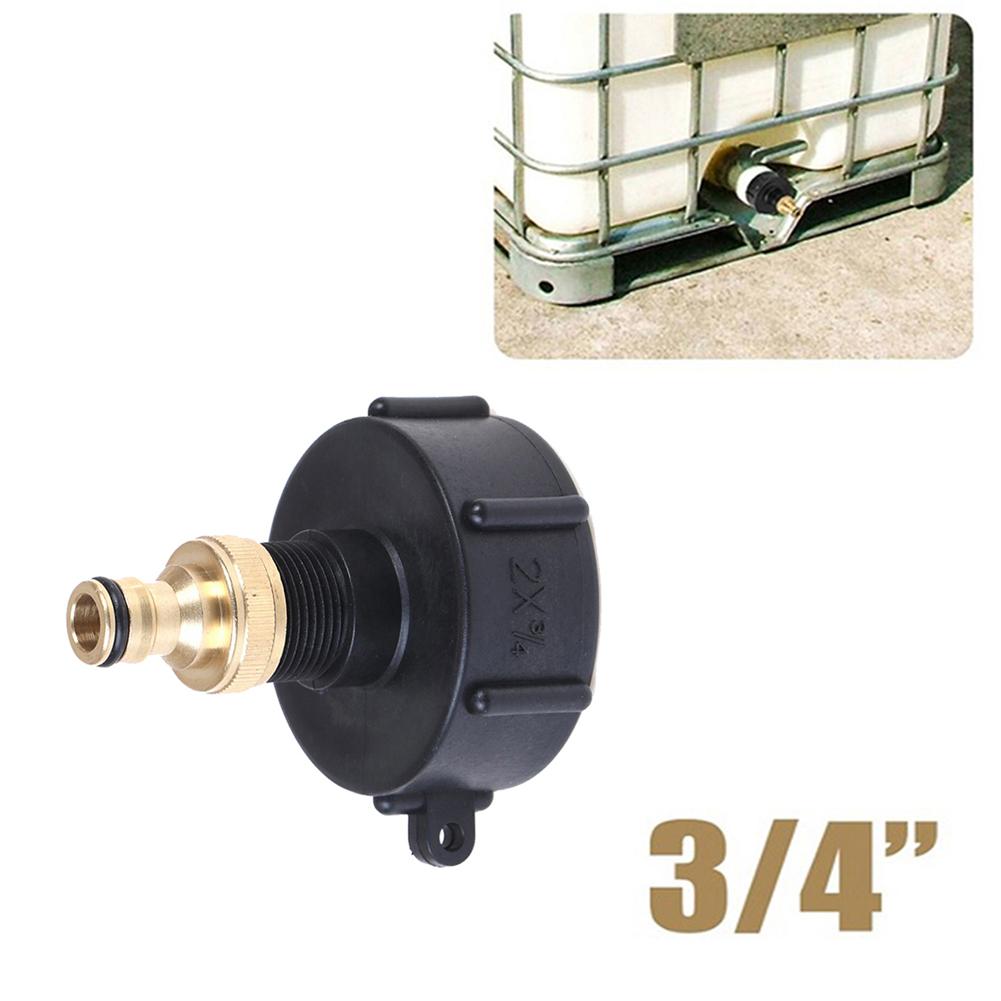 Replacement IBC Tank Connector Valve 3/4 Threaded Connector 60mm Coarse Thread Plastic+Brass S60X6 Threaded Cap Tank Fitting China Mainland