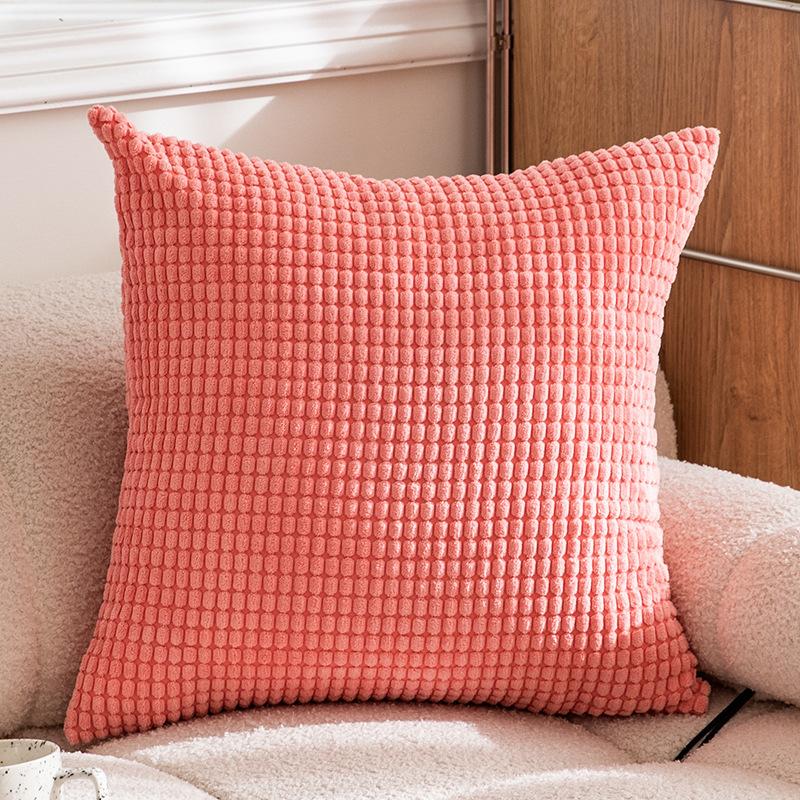 Solid Color 40/45/50cm Throw Pillow CaseSoft Home Decorative Pillow Cover 45*45 Chair Car for Bedroom Sofa Cushion Cover Square
