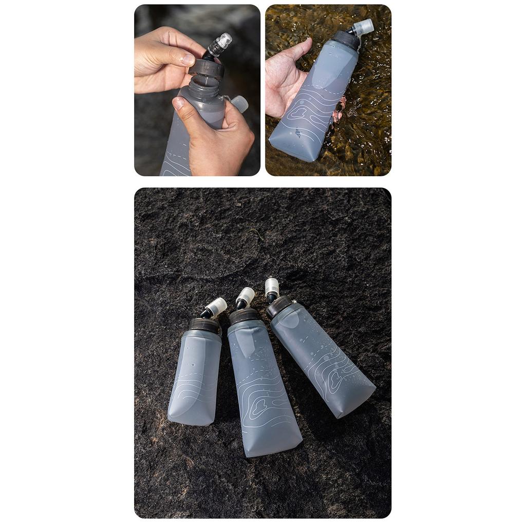 Soft Flask Water Bottle Running Flask Folding Water Bottles for Hydrations Pack Cycling Hiking Running Easy To Use