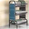 Multifunctional Carbon Steel Kitchen Dish Drying Rack
