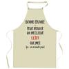 Kitchen Apron - Eliot - Humorous Pattern «It Doesn't Exist» - Resistant Cotton - Printed In France