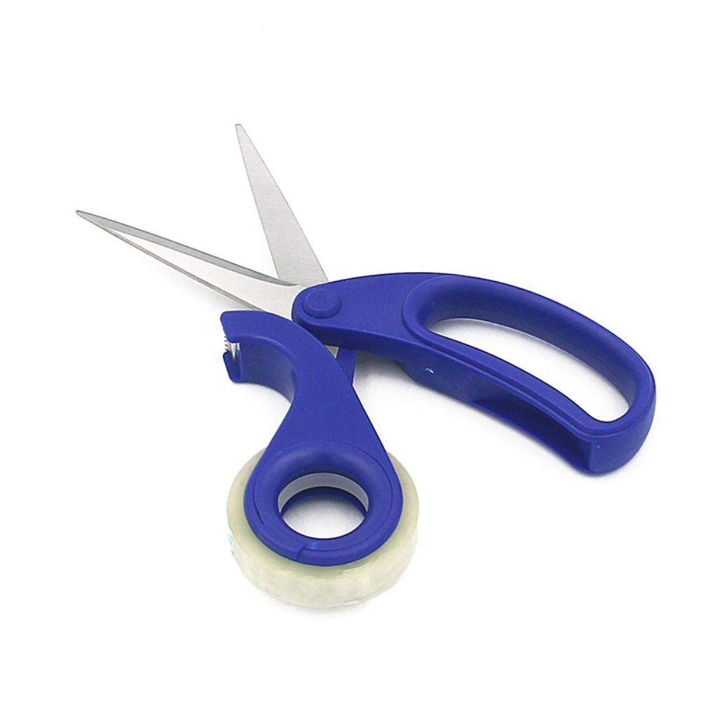 with Transparent Tape 2-in-1 Scissors Stainless Steel Paper Cutter Tailor Shear School Supplies