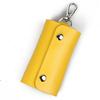 Candy Color Genuine Leather Key Bag - Unisex Cowhide Key Holder