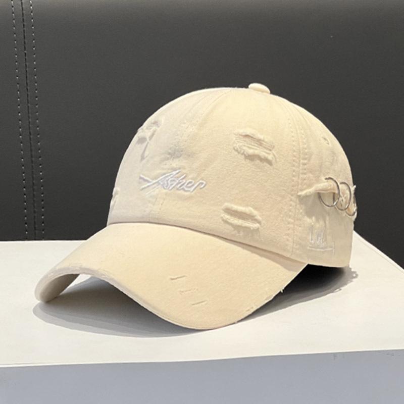

Korean version ins retro ripped soft top cap women s spring and summer fashion personality simple street sunscreen baseball cap tide (54-58cm) Adjustable