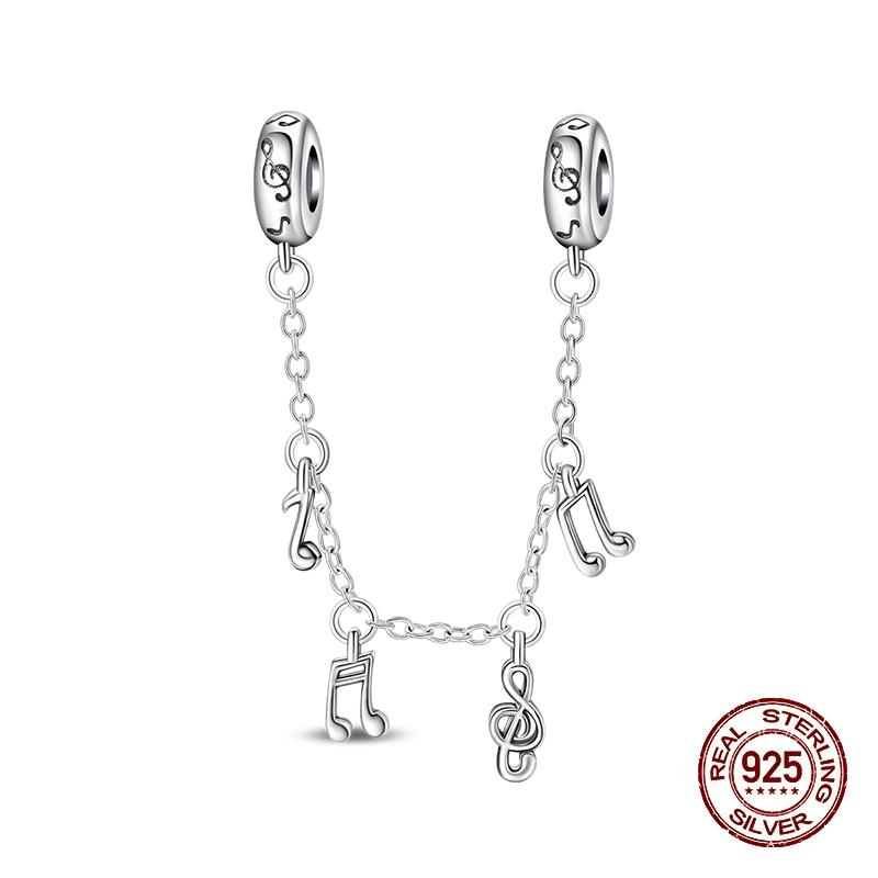 100% Copper Original Stars Moon Flower Safety Chains Spacer Beads Charms Fit 3Mm Bracelet Diy Jewelry Guardian Gift