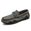 Men's Outdoor Casual Shoes Autumn Retro Foot-fitting Lazy Shoes Low-top Round Head One-pedal Fashionable Men's Leather Shoes