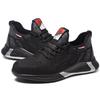 Honggu Men's Summer Breathable Steel Toe Safety Shoes