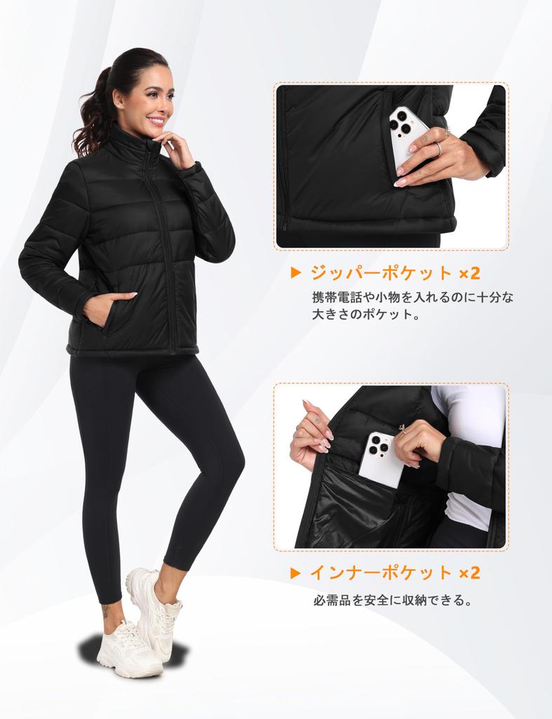 YIRUIYA Lightweight Down Plus Sizes Perfect for Everyday and Outdoor Activities Women's Jacket, Cold-Resistant, Windproof, Ultra-Lightweight, Warm,