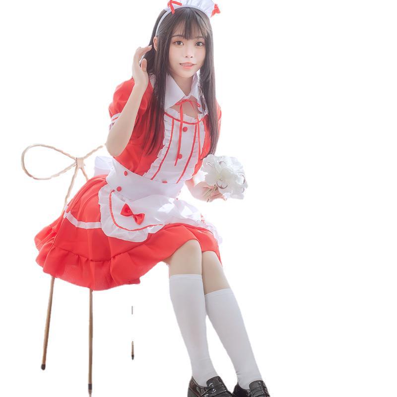 K-On! Maid Anime Performance Costume - Black & White Halloween Cosplay Outfit