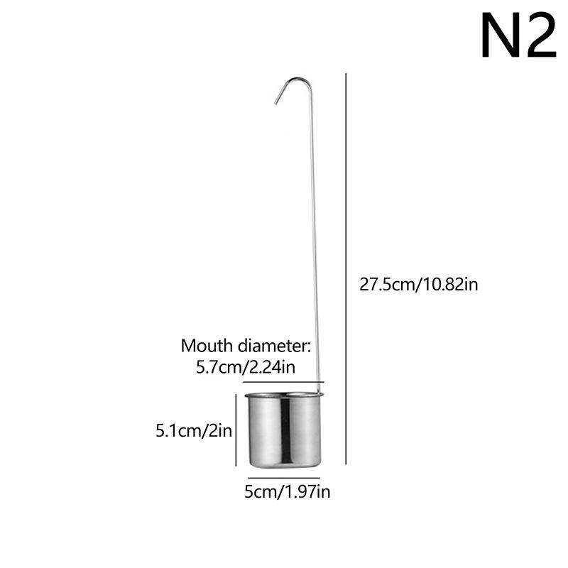 1Pc Stainless Steel Wine Measuring Cup Kitchen Bar Measuring Tools Sets For Sauce Oil Coffee Beer Scoop Ladle Spoon With Hook
