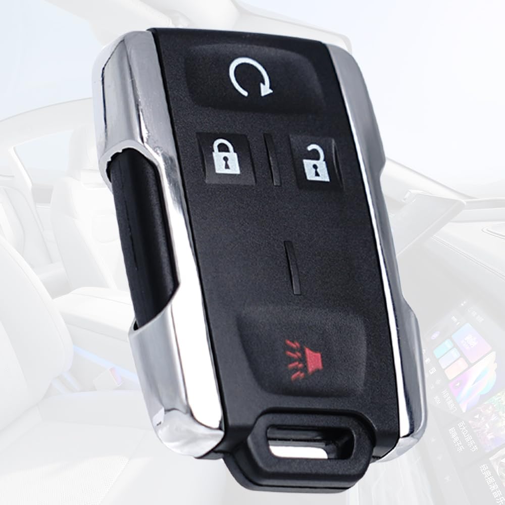 Key Fob Shell Case Replacement Fits for Chevy Silverado Colorado GMC Canyon Sierra 2014 2015 2016 2017 2018      Keyless Entry Remote Control 4