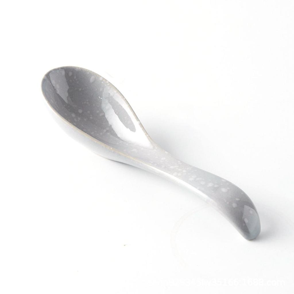 Stirring Kids Ceramic Dinnerware Eating Mixing Soup Spoons Tableware Kitchen Utensil Cutlery