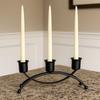 European Style 3 Arms Candle Holder Metal Candle Stand Vintage Candelabra  Holiday Dining