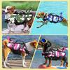 Pet Supplies Summer Dog Life Jacket Lightweight Adjustable Velcro Medium and Large Dog Swimwear