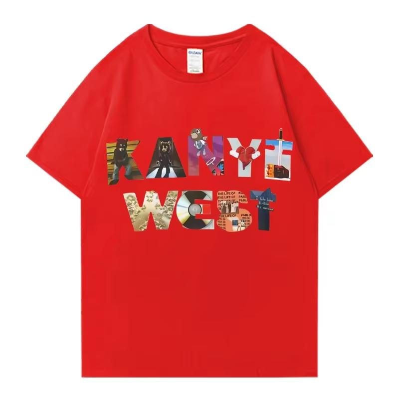 Rap Kanye West Album T Shirt 2026 Men Women  S Harajuku Fashion Graphics Clothes Vintage Streetwear Short Sleeve Unisex Tees