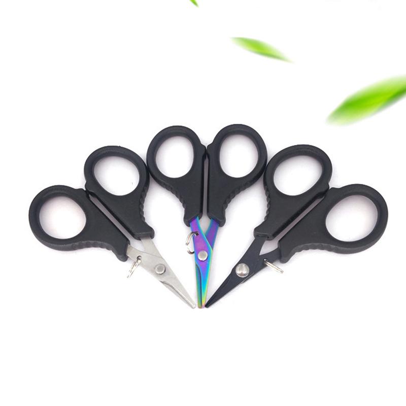 Portable Scissor Plier Stainless Steel Fishing Scissor Cut Pe Line Braid Line Cutter Plies Carp Fishing Tools Accessories