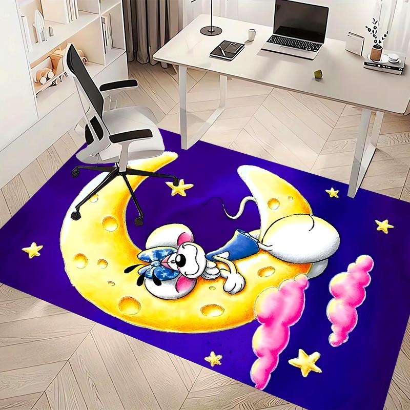 Cartoon Diddl Diddlina Printed Absorbent Washable Carpet, Non-Slip Bathroom Mats, Kitchen Rugs, Yoga Mat,Living Room Entrance, Camping Picnic Rugs