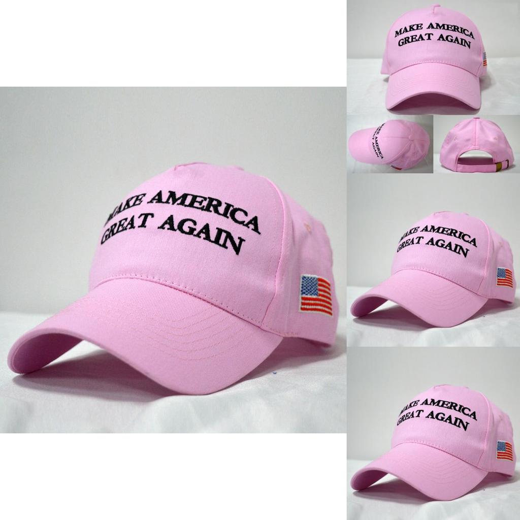 Great Make America Again Hat Donald Trump Us President Republican Cap Pink 2020