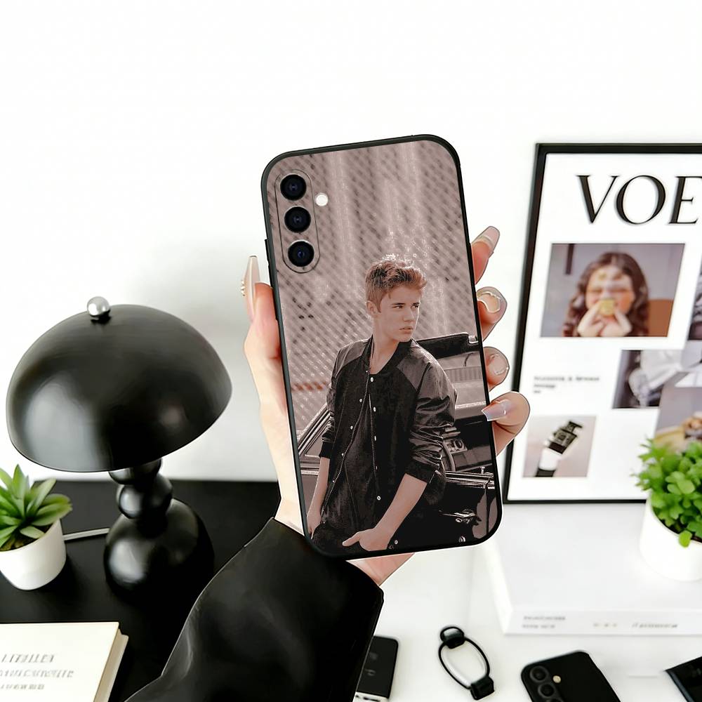 S-Singer Beliebers Phone Case For Samsung Galaxy A73,A72,A71,A70,A53,A52,A51,Others Soft Black Cover