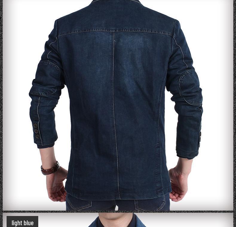 2026 Men's Plus Size Casual Loose Denim Jacket and Suit Outerwear