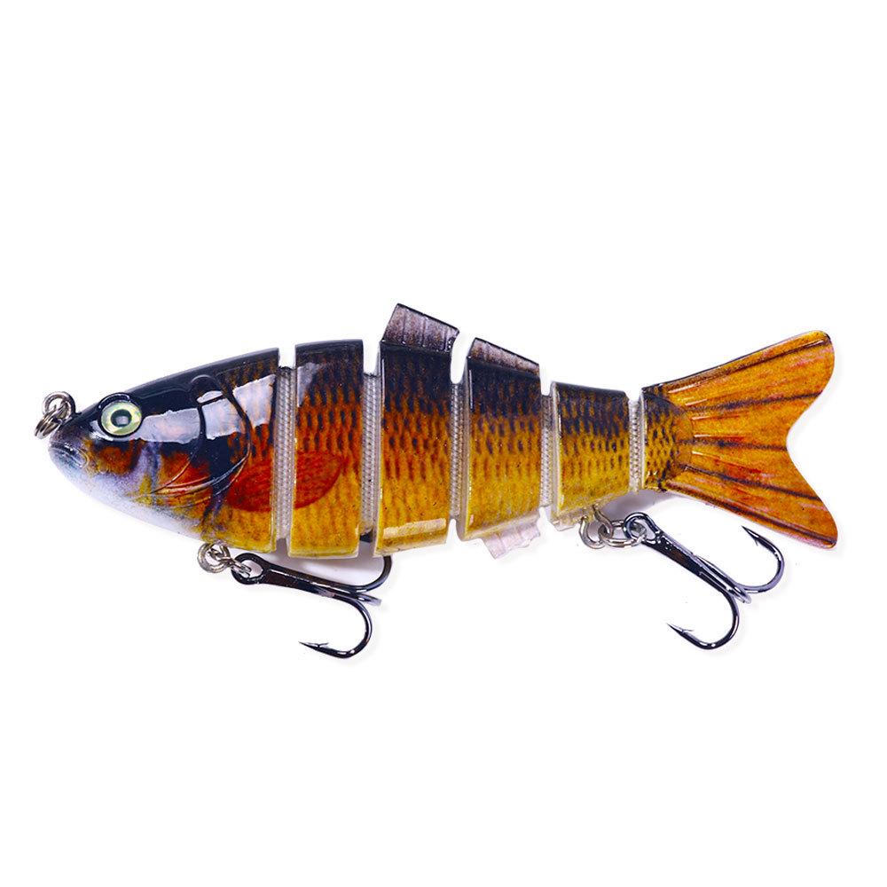 HENGJIA 10cm 18g Multi-Section Sinking Bionic Lure - 6-Section Fish Bait Model