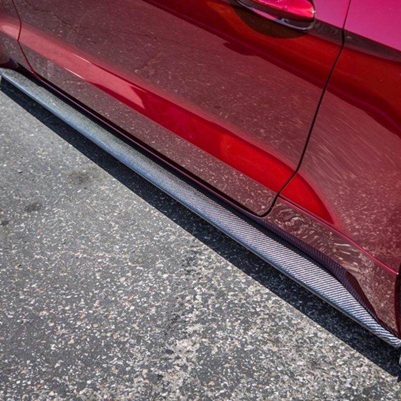 Carbon Fiber Side Skirts for 2015-2022 Ford Mustang Original Style