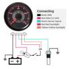 ZMFJH Pointer 52MM Water Temperature Gauge with Sensor 10mm RED Yellow LED 40-120℃ Water Temp Meter for Universal Boat Car Auto