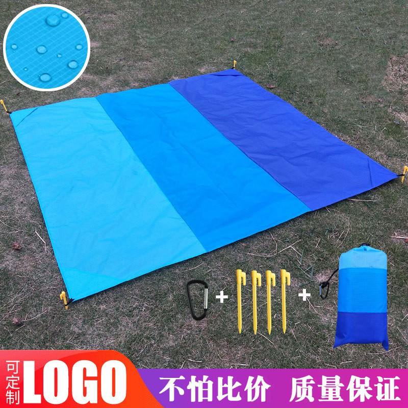 Waterproof Foldable Picnic Blanket Camping Beach Outdoor Use 210x200cm With Sandbags 2-4 Person
