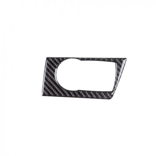 For BMW X3 E83 2006-2010 Real Carbon Fiber Headlight Control Button Cover Trim
