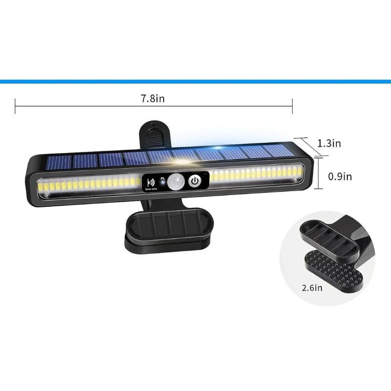 Outdoor Waterproof LED Lamp - Home Use Solar Clip-on Ultra-bright Human Body and Garden Sensor Lamp - Camping Lamp