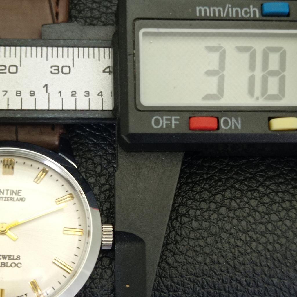 HAND-WINDING VINTAGE MONTINE SWISS MENS REFURBISHED SILVER DIAL WATCH a441557-5