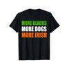 MEHR SCHWARZE MEHR HUNDE MEHR IRISCH Grafik-T-Shirt - Kräftiges Colorblock-Textdesign, Baumwolle Lockere Passform Unisex-T-Shirt, Lässiger Komfort Rundhalsausschnitt, Maschine