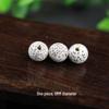 Star and Moon Bodhi Beads: Pure White High-Density 108 Bead Bracelet for DIY Prayer Accessories