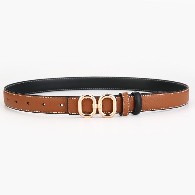 Leather Womens Waist Belt With Alloy Buckle For Office Wear And Daily Fashion