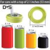 Wieczka do puszek po napojach z słomką Szczelne zamknięcie Wielokrotnego użytku Pokrywki na puszki Bez BPA Nakładka na puszkę na napoje gazowane Silikonowa nakładka na puszkę na napoje