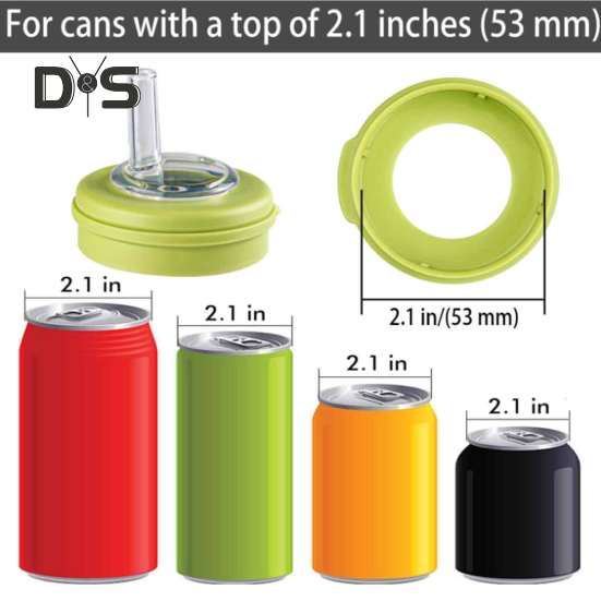 Víčka na plechovky od sody se slámkou Těsné těsnění Opakovaně použitelné kryty na plechovky Bez BPA Víčko na plechovku na sodu Nepropustný silikonový uzávěr na plechovku na nápoje