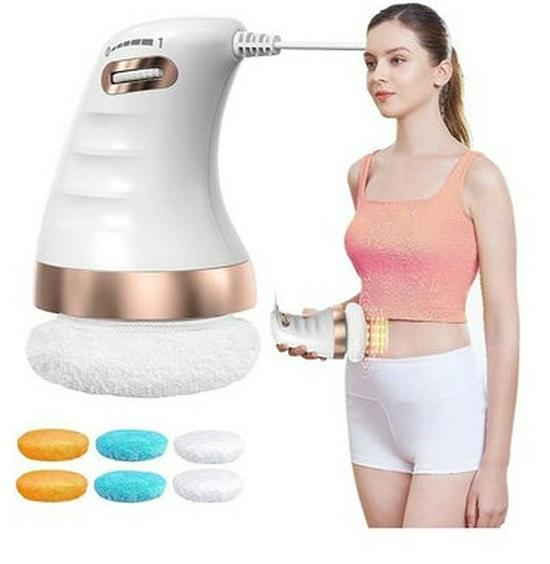 Masajeador Eléctrico de Mano para Esculpir el Cuerpo con Cubierta de Tela - Portátil, Multifuncional Empujador de Grasa para Uso en Todo el Cuerpo