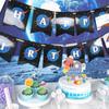 Outer Space Party Supplies, 87Pcs Party Decorations - Rocket Balloons, Solar System Swirl Decorations, Cupcake Toppers, Astronaut Birthday Banner,