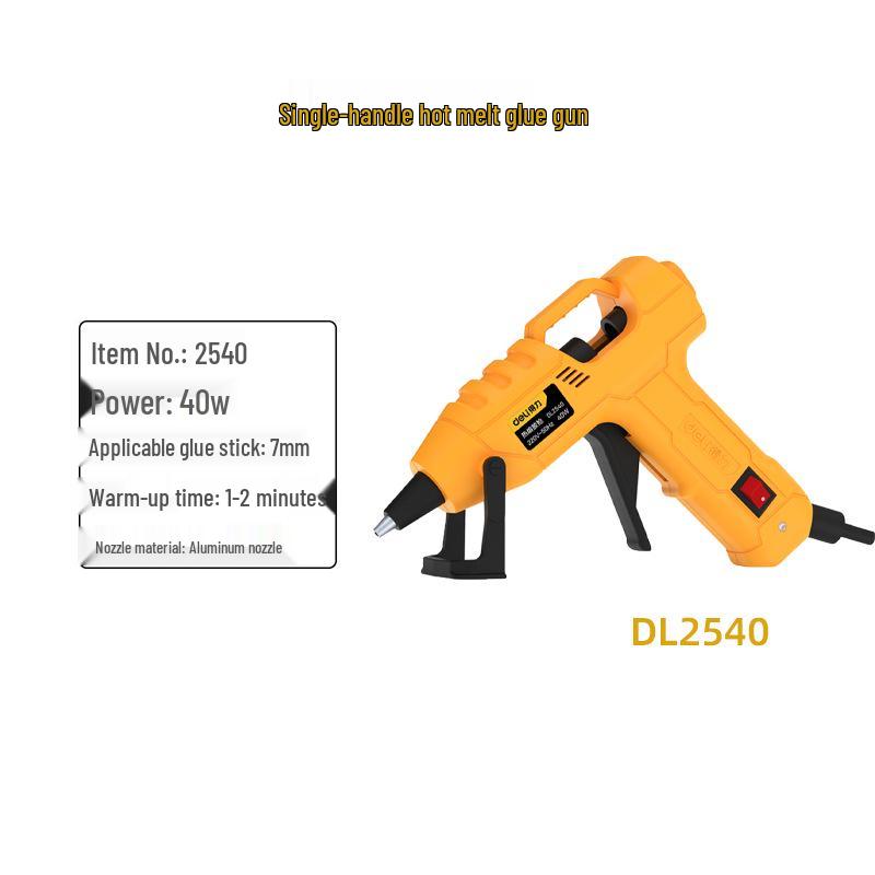 Deli Tools Small Hot Melt Glue Gun for Crafts and Household Use