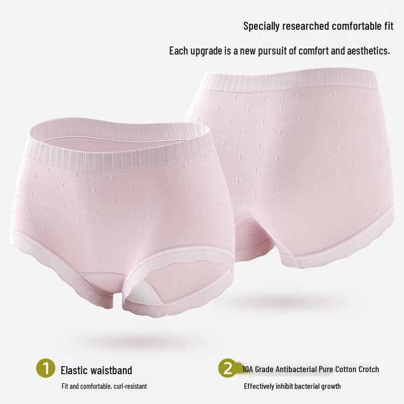 GUJIN Women's Plus Size Tummy Control Cotton Briefs