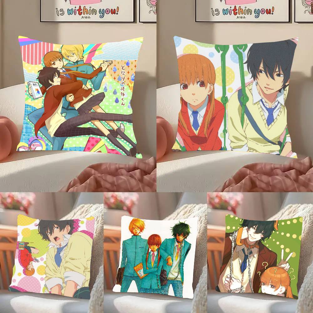 Anime My Little Monster Pillow Case Fashion Square Pillowcase Bedroom Sofa Room Ins Decoration Leisure