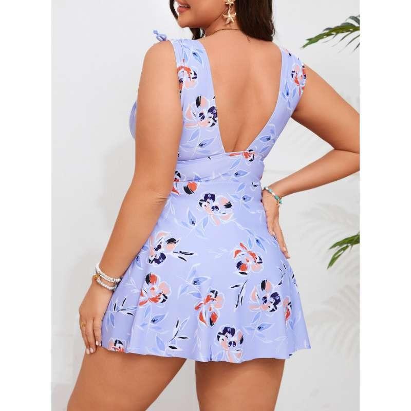 Biquínis de Banho de Cintura Alta para Mulheres Plus Size, Roupa de Banho e Vestuário Feminino