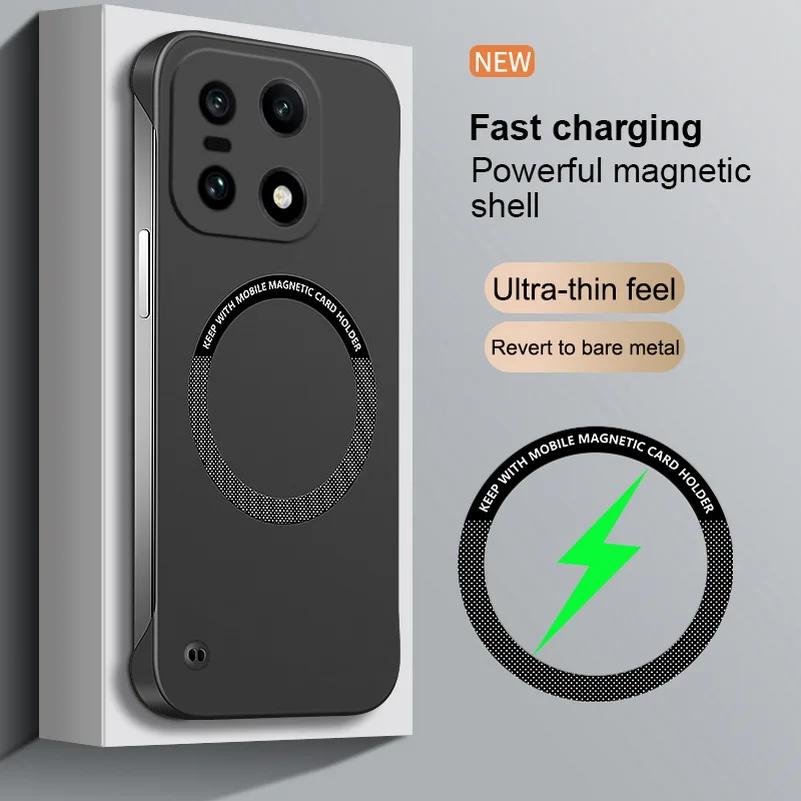 

Ultra-thin Frameless for Magsafe Case for OnePlus 15 13s 13T 13R 12 Nord 5 CE5 Ace 5 Ultra 3V 2V Anti-drop Fast Charging Cover OnePlus 15 чорний